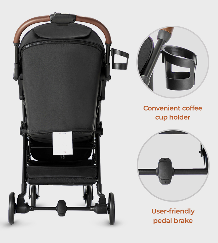 Teknum Travel Explorer 2 Auto Fold Stroller with Dad's Diaper Hand Bag