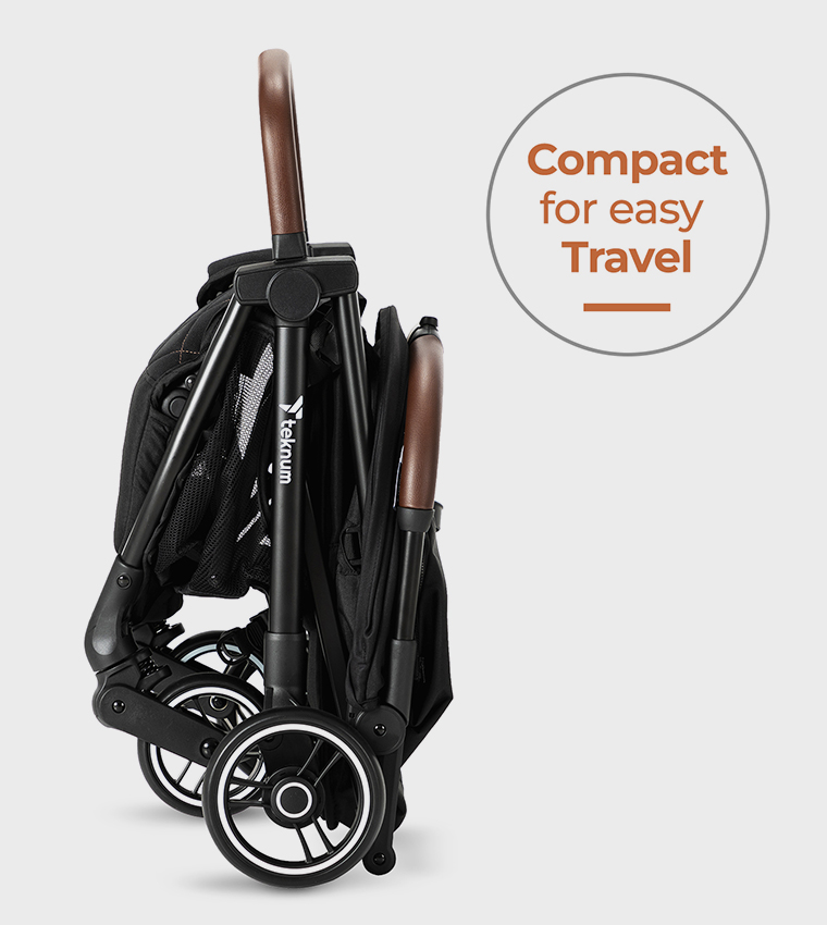 Teknum Travel Explorer 2 Auto Fold Stroller with Dad's Diaper Hand Bag