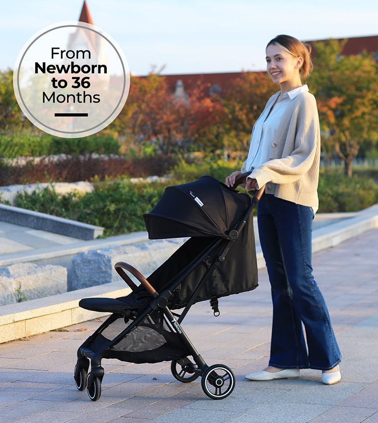 Teknum Travel Explorer 2 Auto Fold Stroller with Dad's Diaper Hand Bag