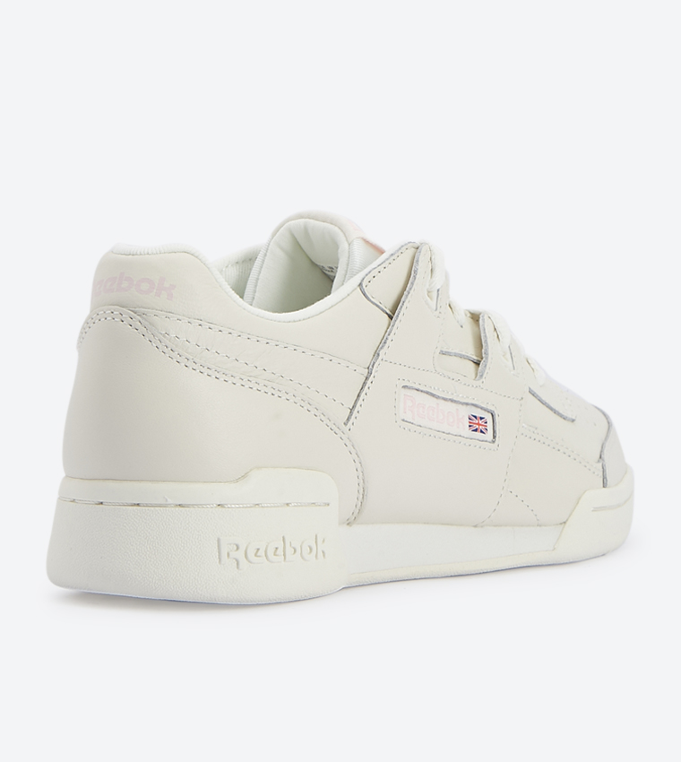 Buy Reebok Workout LO Plus Lace Up Sneakers Off White CN4610 In