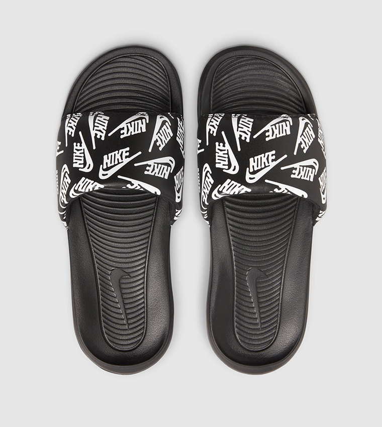 Buy Nike VICTORI ONE Logo Printed Slides In Black 6thStreet UAE