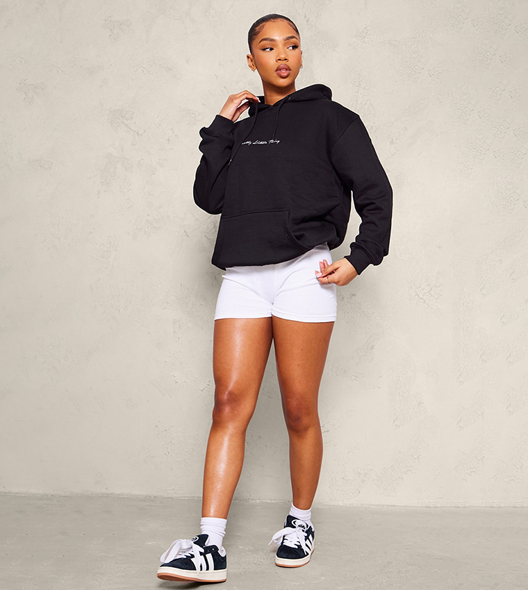 Embroidered Oversized Hoodie