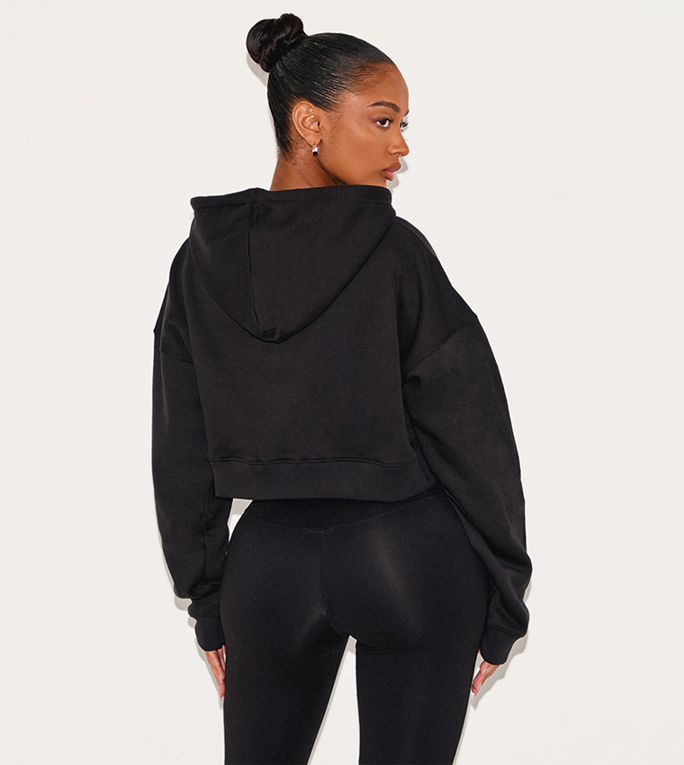 Shape Zip Front Long Sleeves Cropped Jacket