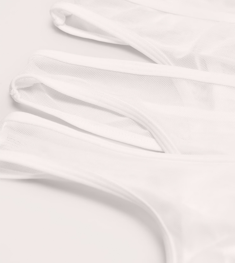 Pack of 3 Mesh Thongs