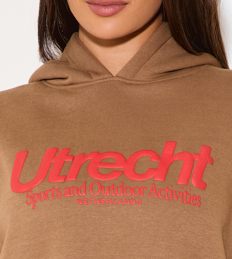 Puff Print Oversized Hoodie