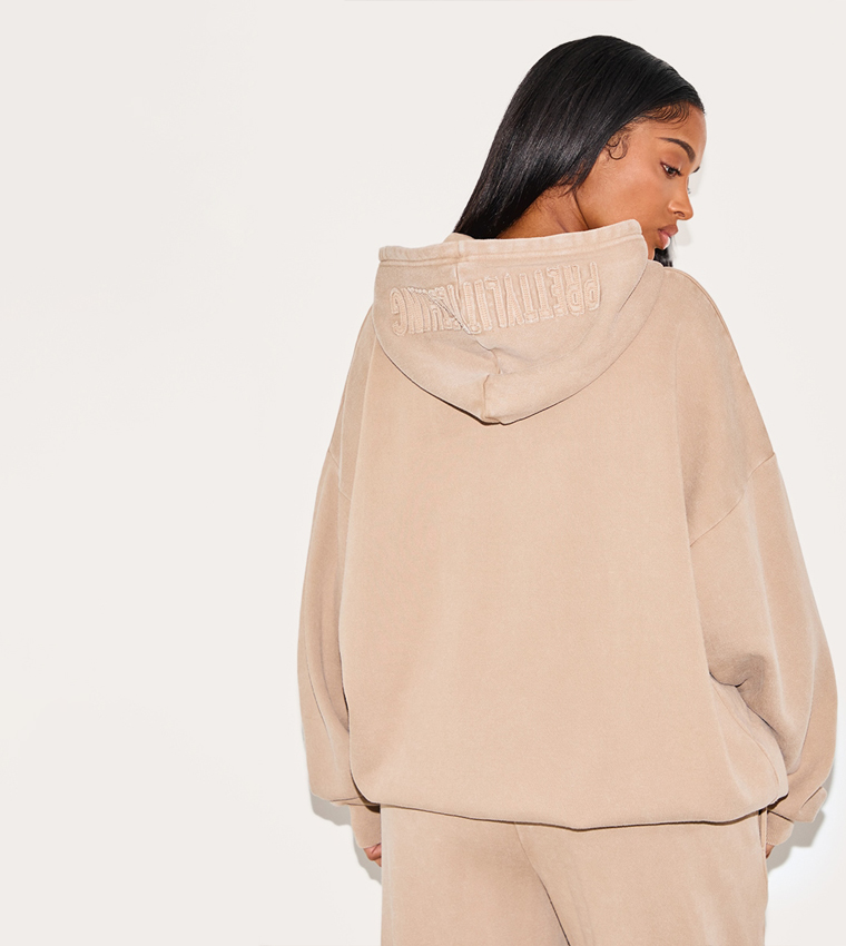 Shape Solid Long Sleeves Hoodie