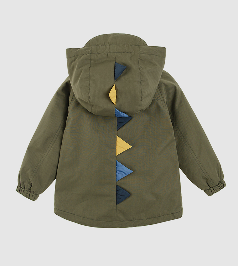 Kids Solid Puffer Parka Jacket