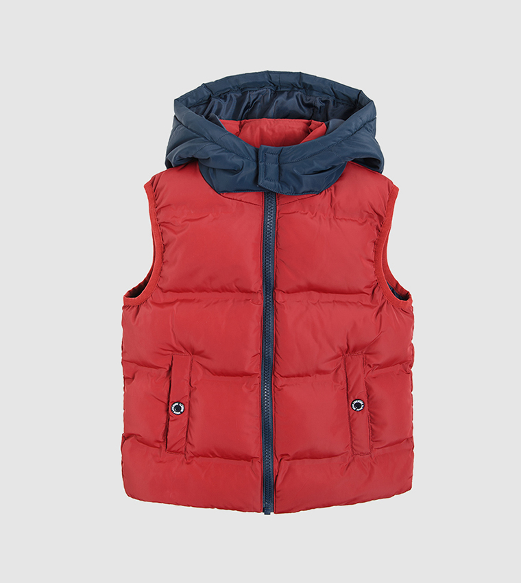 Buy R B Kids Quilted Vest Puffer Jacket In Red 6thStreet Bahrain