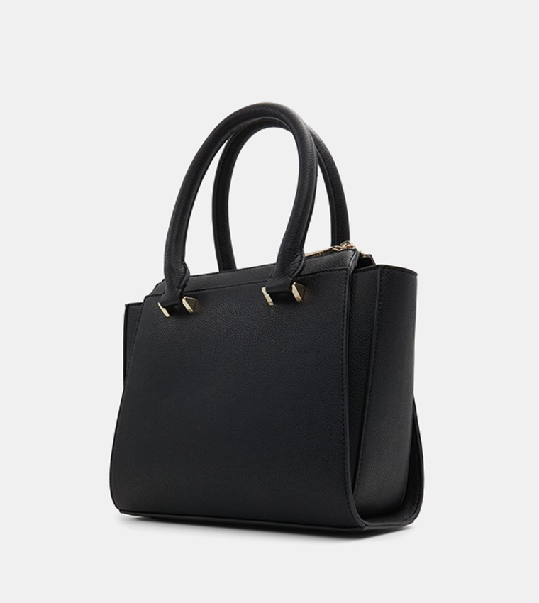 Buy Call It Spring COLCHA Textured Satchel Bag In Black | 6thStreet UAE