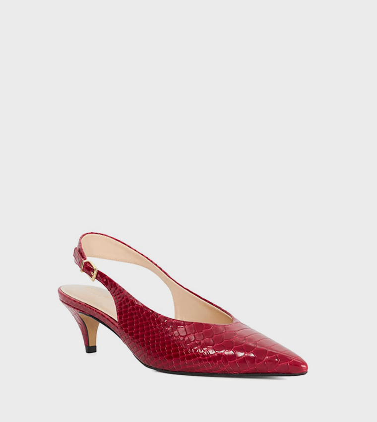 CONNECT Textured Pointed Toe Pumps