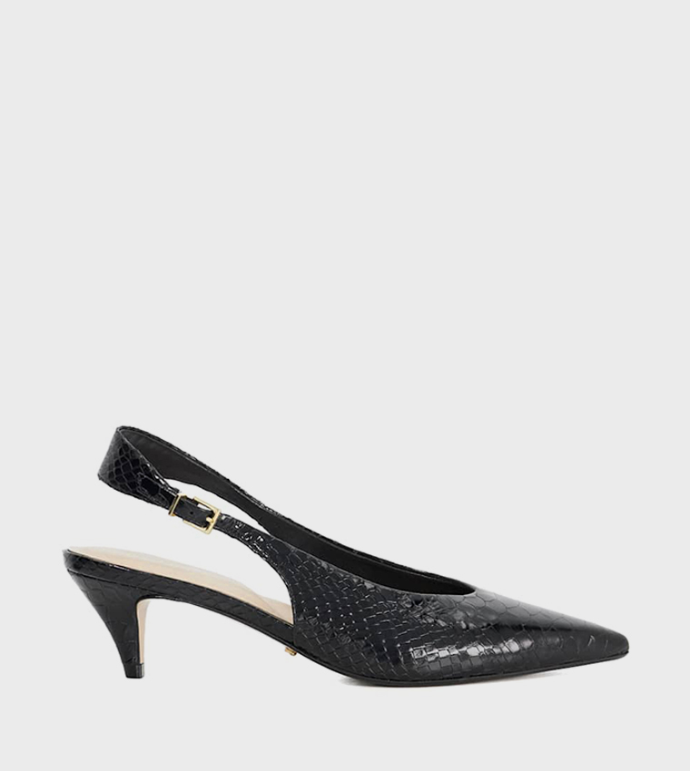 CONNECT Textured Pointed Toe Pumps