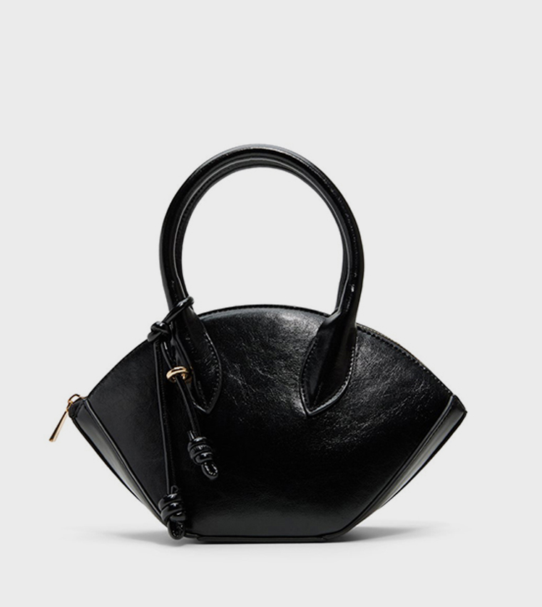 CONNIIE Glossy Zippered Handheld Bag