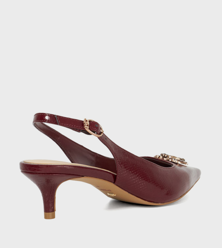 CONTEXT Textured Slingback Pumps