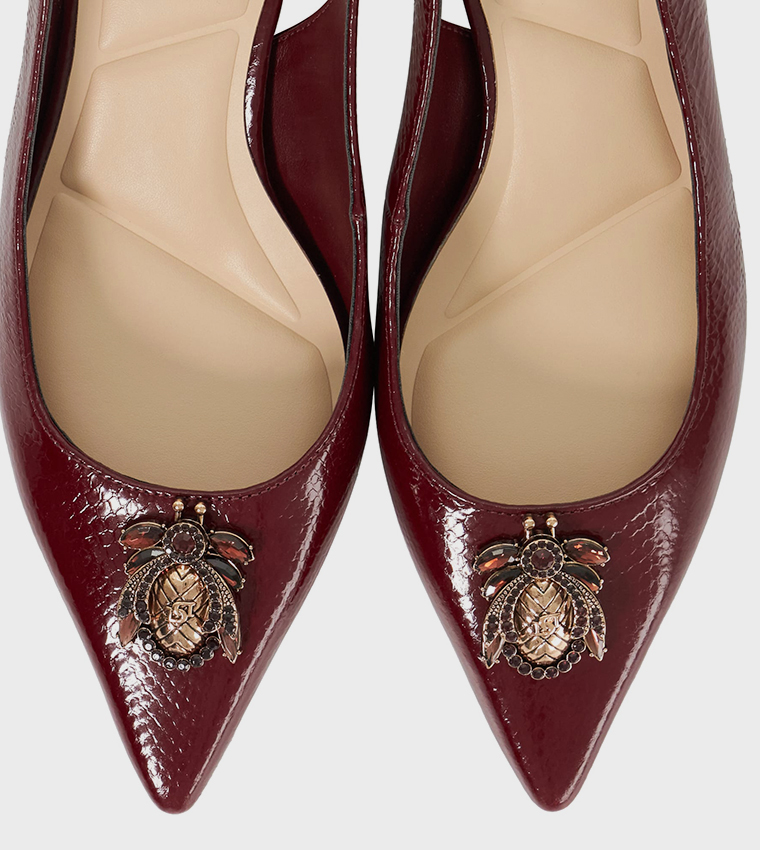CONTEXT Textured Slingback Pumps