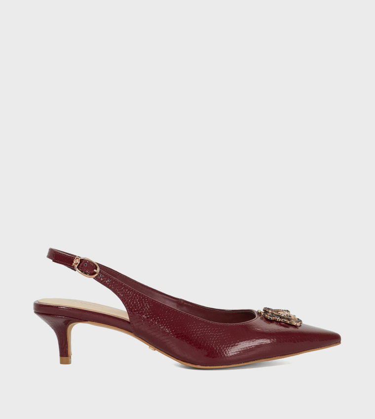 CONTEXT Textured Slingback Pumps