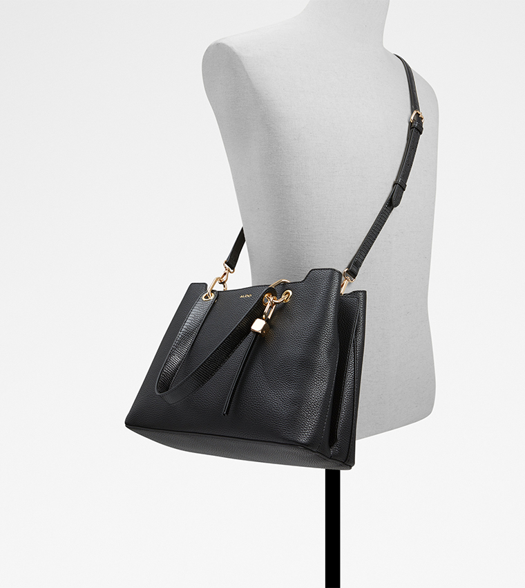 Coquette Textured Snap Button Closure Satchel Bag