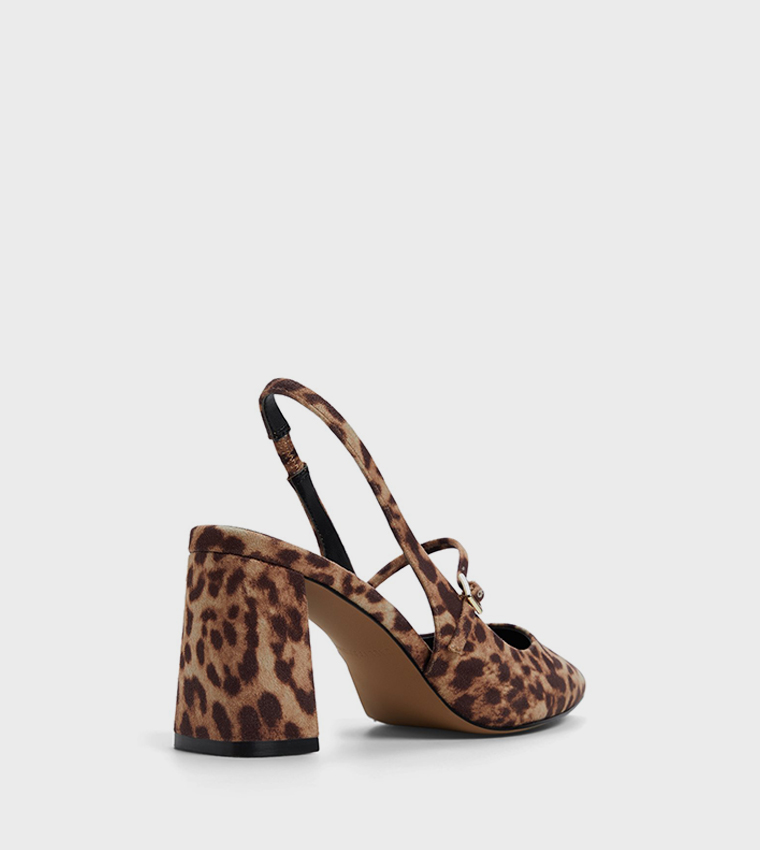COQUETTTE Animal Printed Slingback Pumps