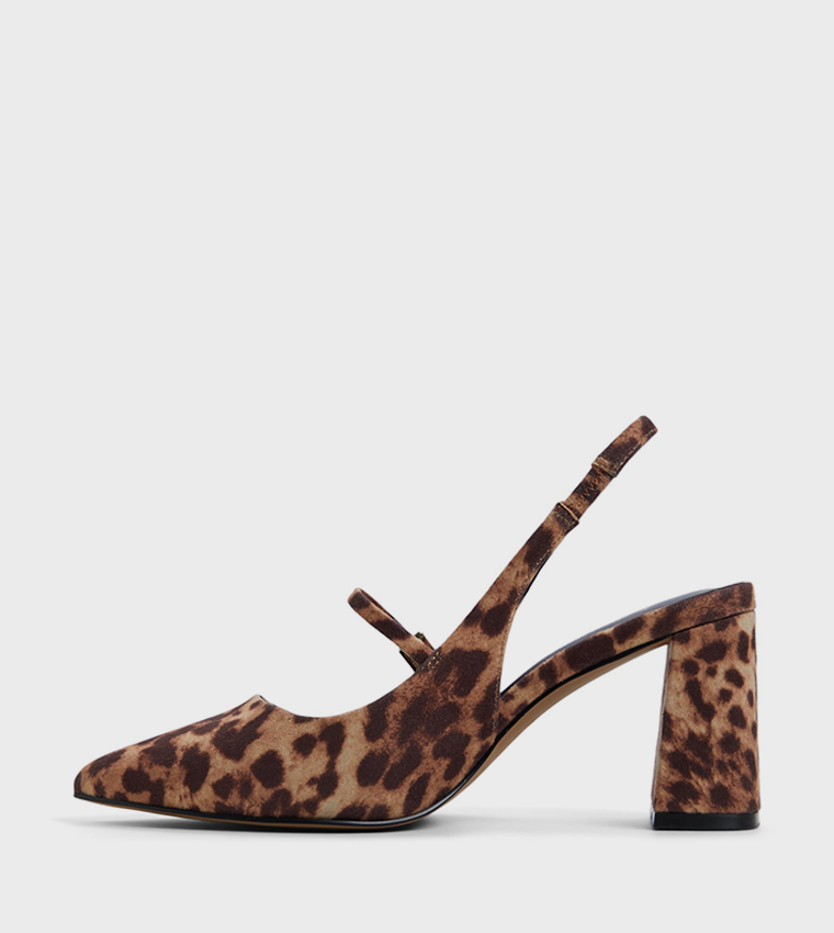 COQUETTTE Animal Printed Slingback Pumps