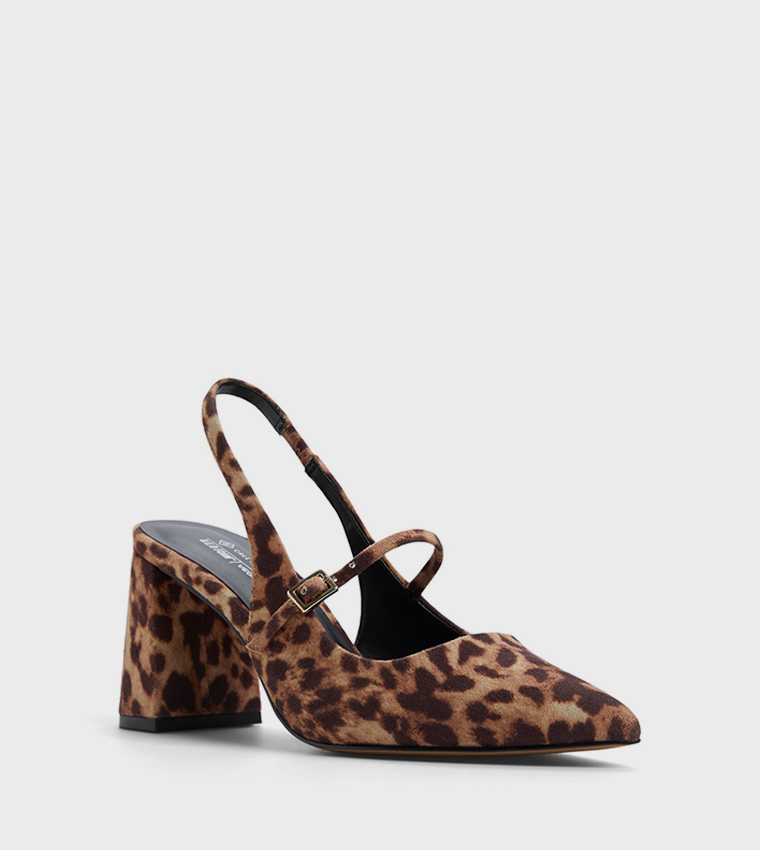 COQUETTTE Animal Printed Slingback Pumps