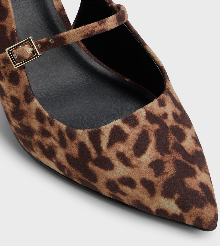 COQUETTTE Animal Printed Slingback Pumps