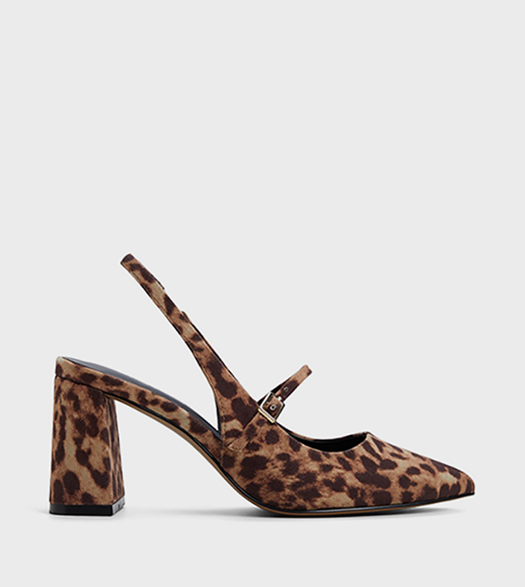 COQUETTTE Animal Printed Slingback Pumps