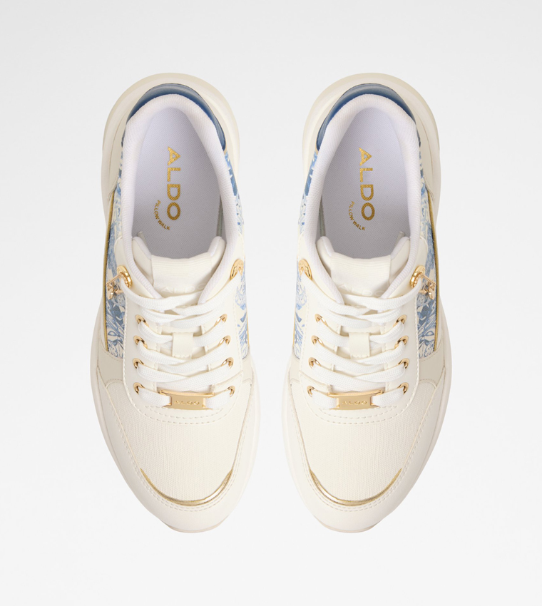 CORE Printed Lace Up Wedge Sneakers