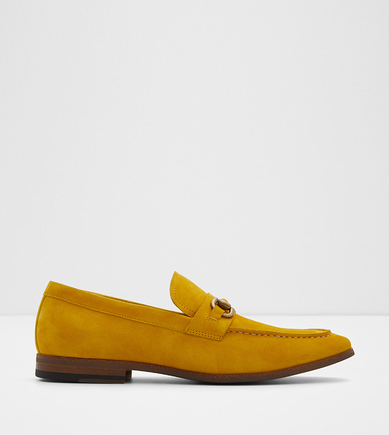 Buy Aldo Corsa Metal Accent Moccasins Flex Collections In Yellow 6thStreet Bahrain