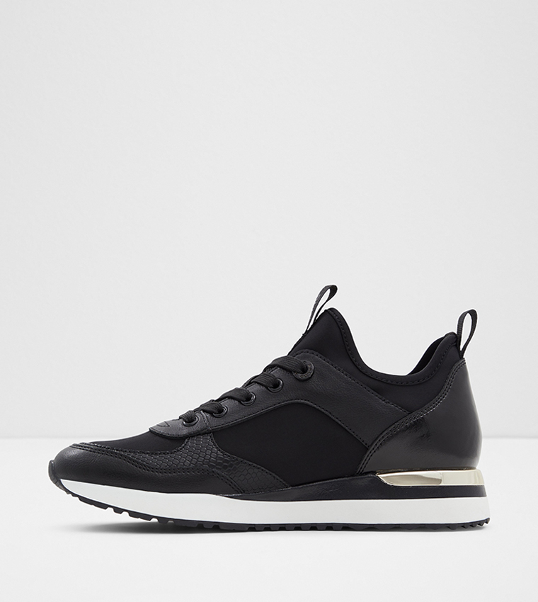 Aldo black trainers womens hot sale