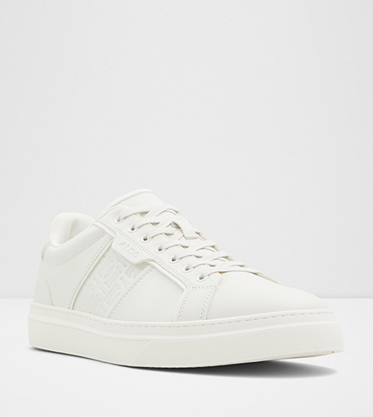 Aldo white leather sneakers sale