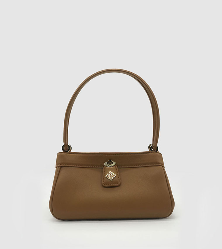 Metal Accent Shoulder Bag