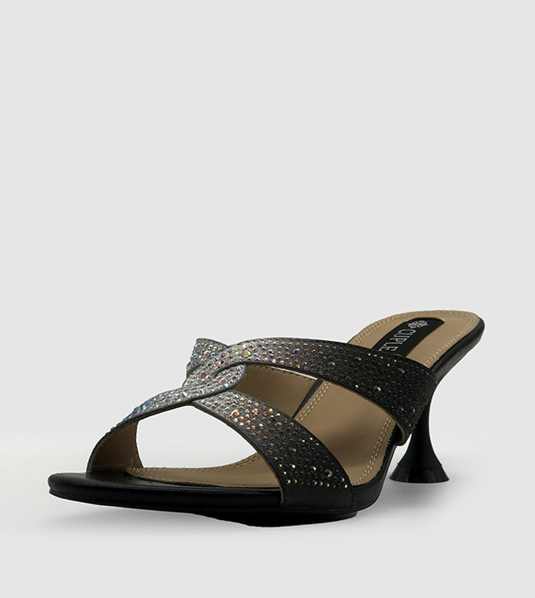 Embellished Heeled Sandals