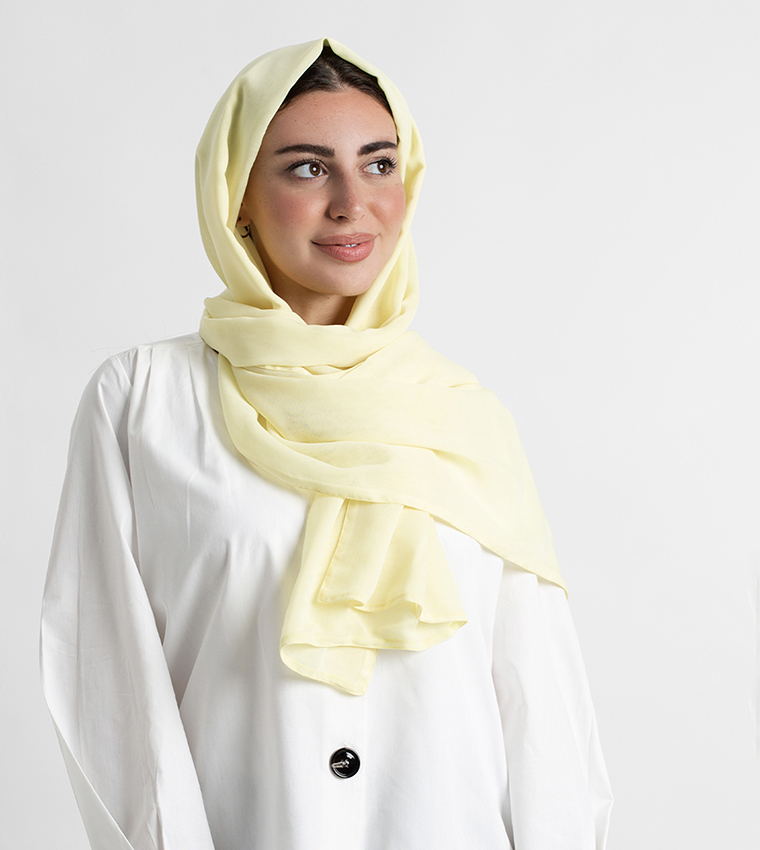 حجاب طرحة طويل سادة   