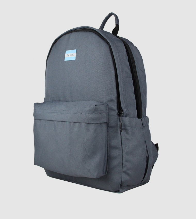 Buy Toms Solid Essential School Backpack In Grey 6thStreet Qatar