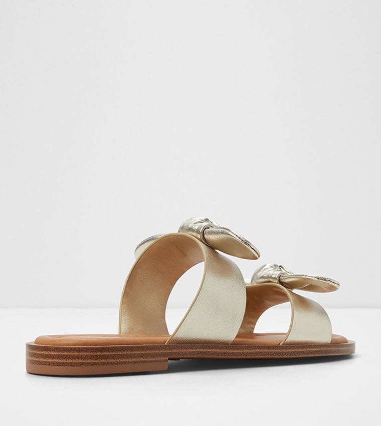 CREEKSIDE Bow Detail Flat Sandals
