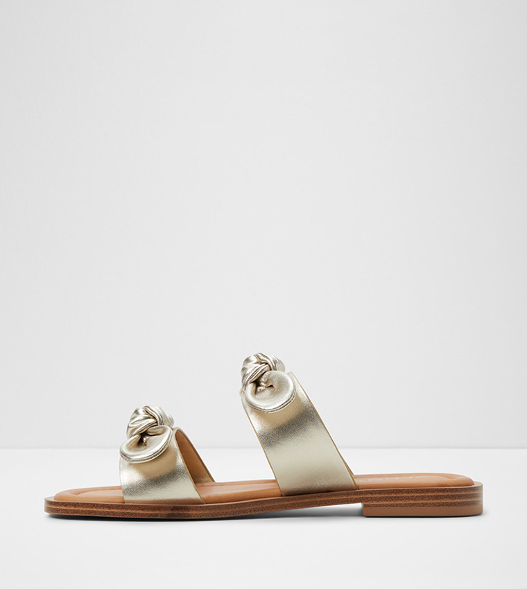 CREEKSIDE Bow Detail Flat Sandals