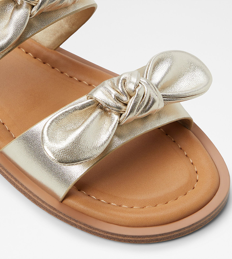 CREEKSIDE Bow Detail Flat Sandals
