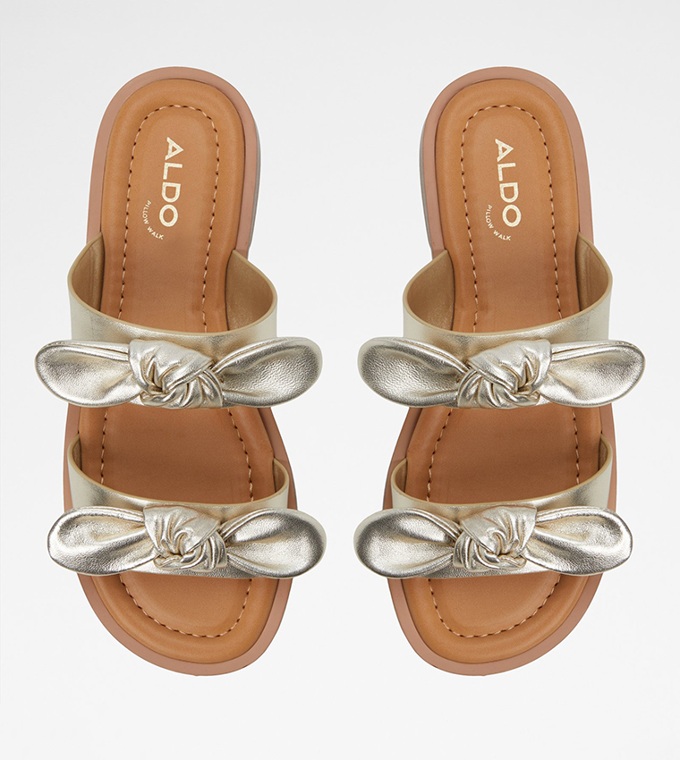 CREEKSIDE Bow Detail Flat Sandals