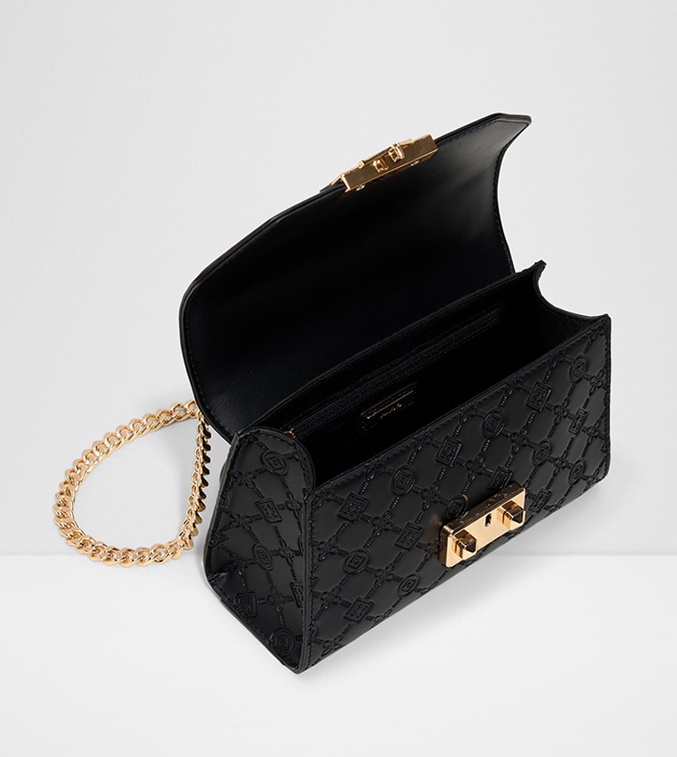 CRELALLE Self Patterned Flap Crossbody Bag