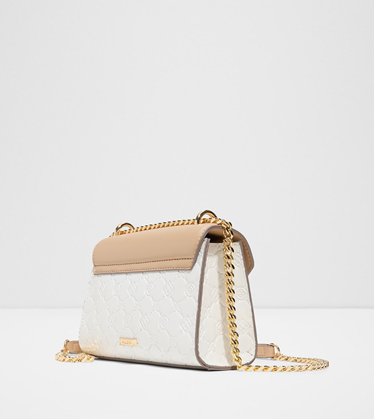 CRELALLE Self Patterned Flap Crossbody Bag