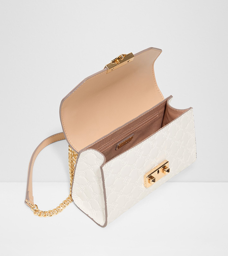 CRELALLE Self Patterned Flap Crossbody Bag