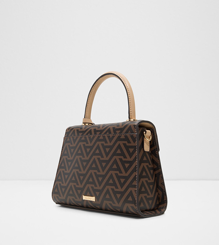 CRELLITA Logo Patterned Top-Handle Bag