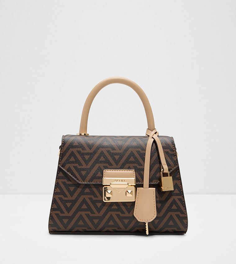 CRELLITA Logo Patterned Top-Handle Bag
