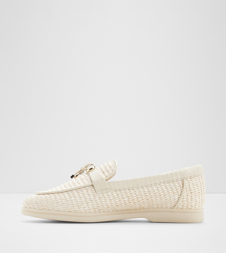 CRERAS Textured Round Toe Loafers