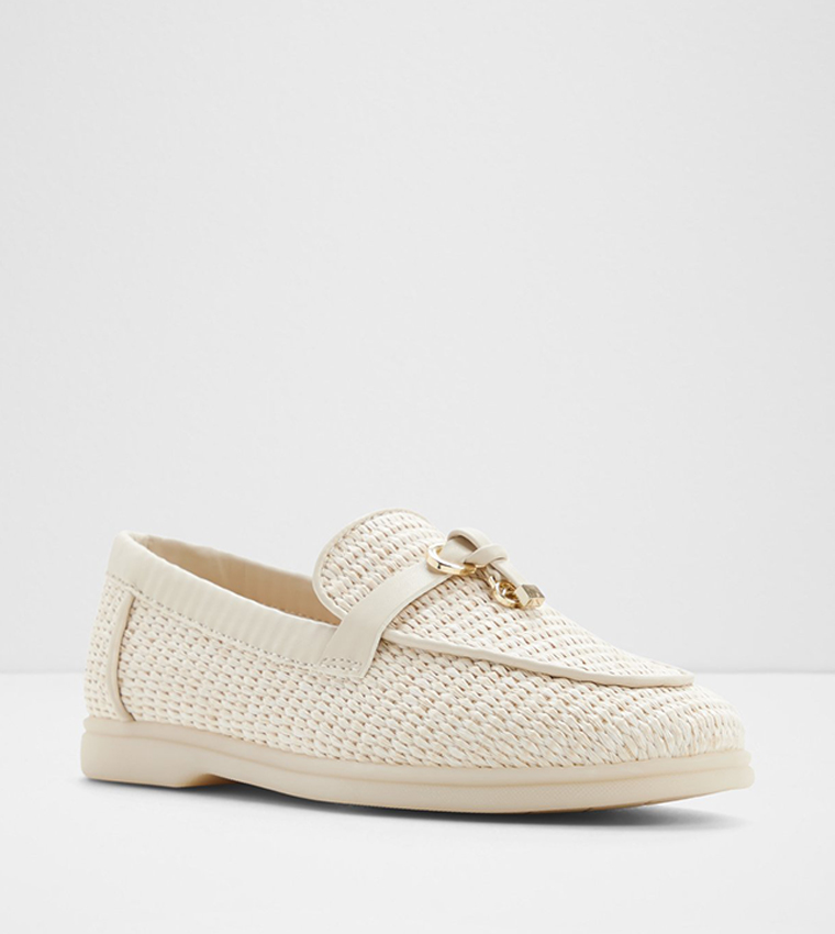 CRERAS Textured Round Toe Loafers