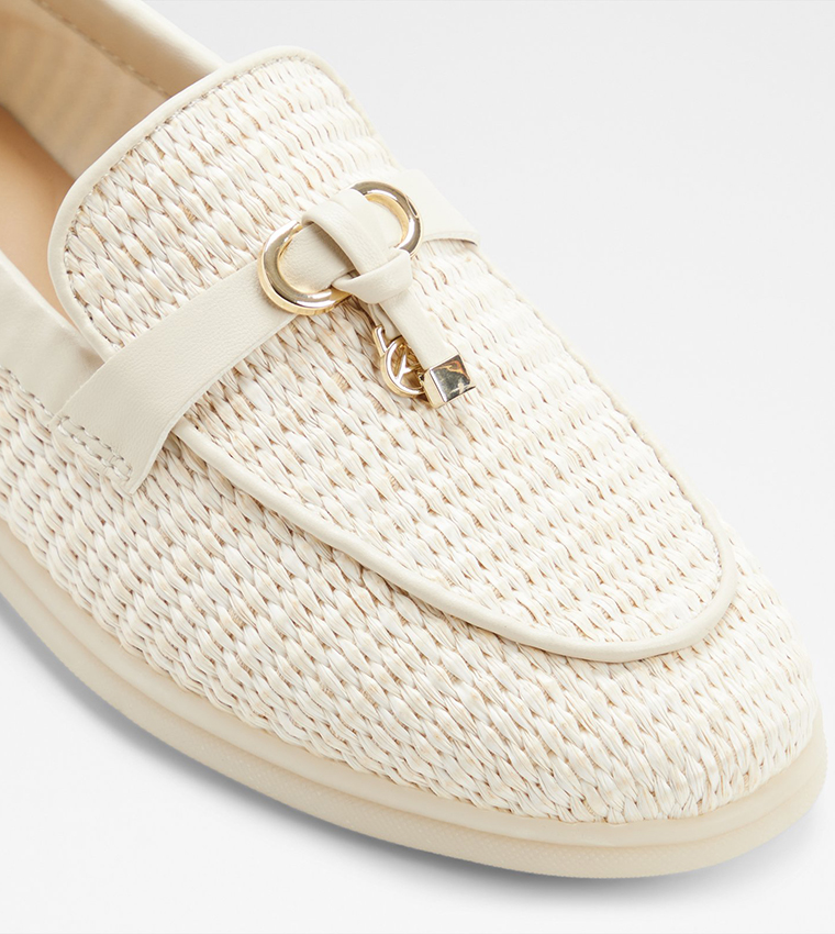 CRERAS Textured Round Toe Loafers