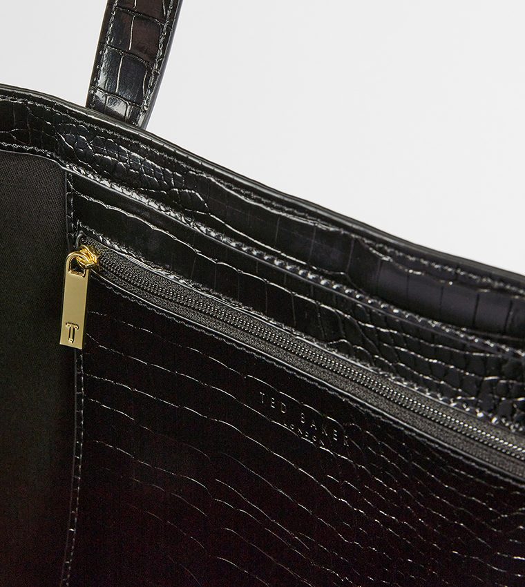 CROCCON Textured Mini Tote Bag
