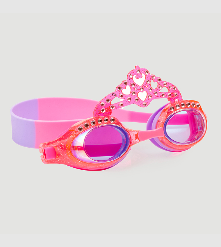 pink swimming goggles