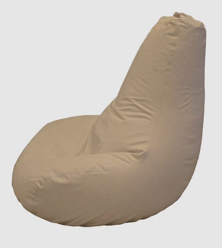 Tear Drop Bean Bag, Beige, 90x90cm