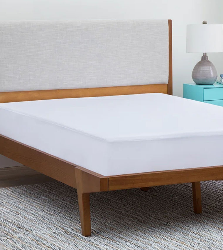 واقي مرتبة من الصوف المرجاني مقاوم للماء ، 200x200 + 35 سم