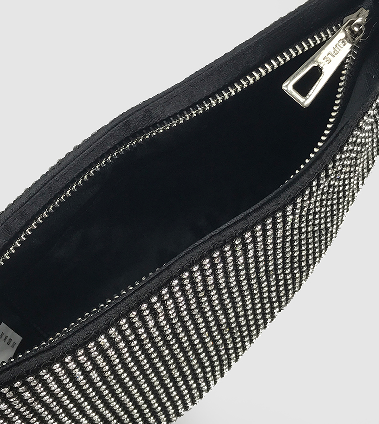 Stone Embellished Clutch Bag